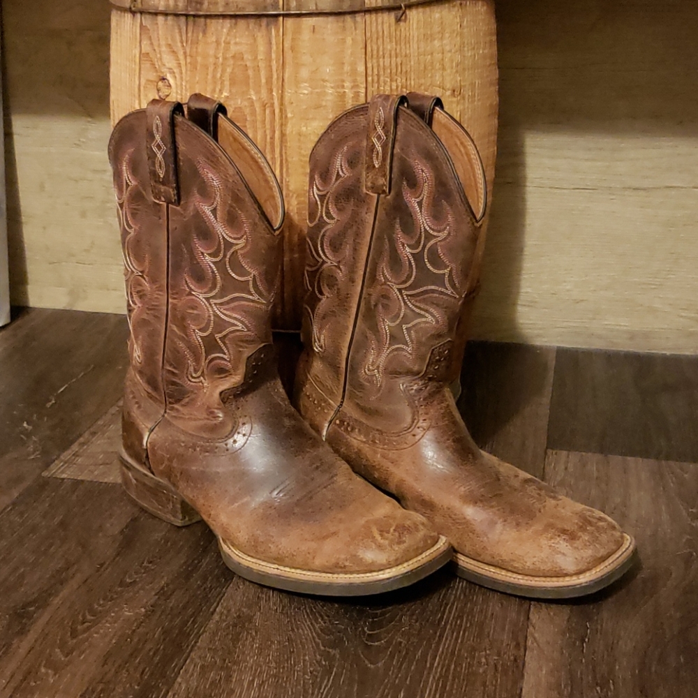 MEN'S JUSTIN LEATHER BOOTS